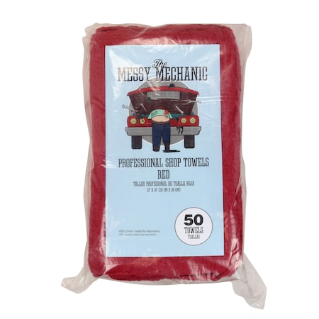 Monarch Brands Shop Towels , Red, 300PK AT-STB50-BG-CS